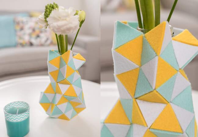 Un vase façon origami