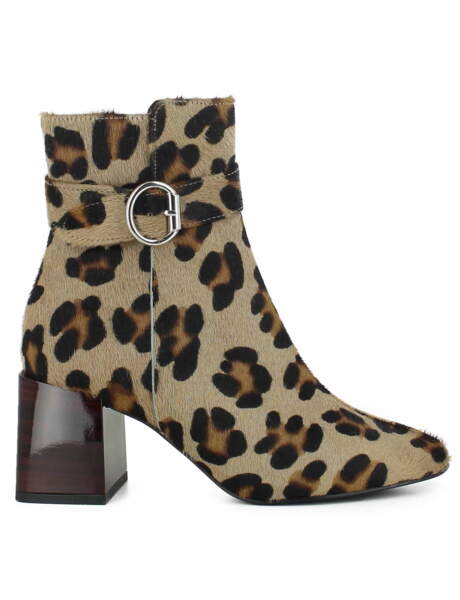 look bottines leopard