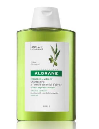 KLORANE, ÉPAISSEUR ET VITALITÉ  Shampooing à l’extrait essentiel d’olivier