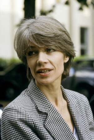 Françoise Hardy arrivant à l'émission Champs-Elysées le 28 mai 1984.