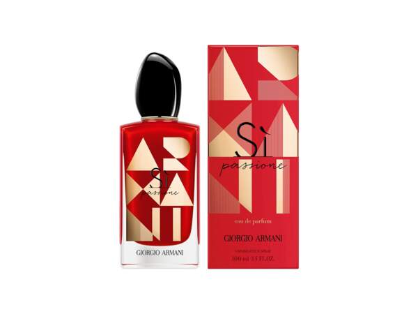 Si Passione - Eau de parfum Edition Limitée, Giorgio Armani, flacon 50 ml, prix indicatif : 64,90 €
