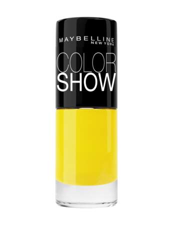 Le vernis Electric Yellow Gemey-Maybelline 