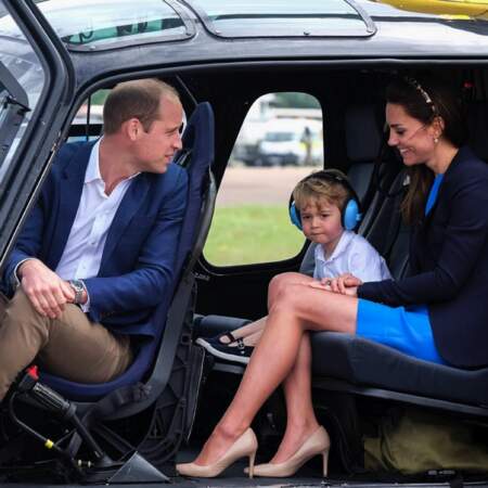 Prince George s'offre un tour en hélicoptère (juillet 2016)