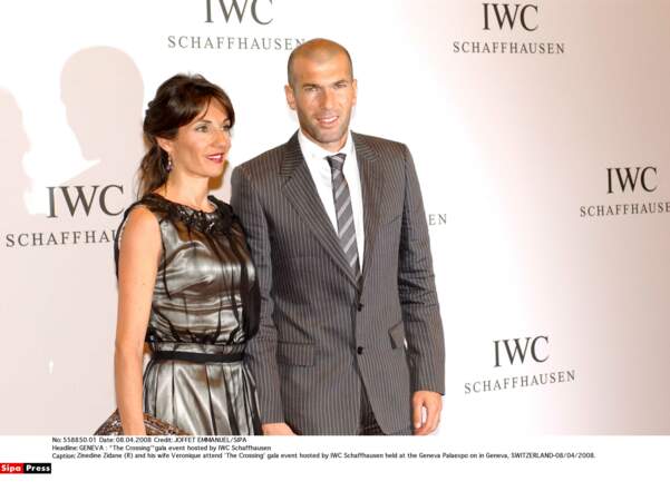 Zinédine Zidane et sa femme Véronique : 2008