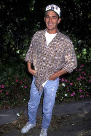 Luke Perry lors d'un évènement caritatif contre le cancer des enfants en 1996.
