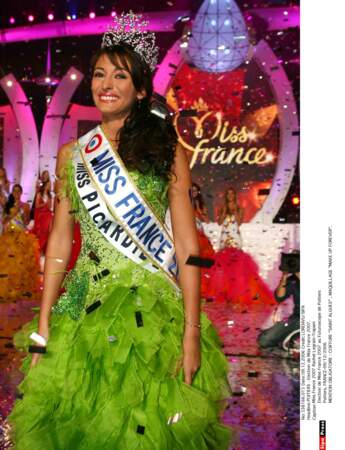 Rachel Legrain-Trapani, Miss France 2007, le jour de son sacre, le 9 décembre 2006