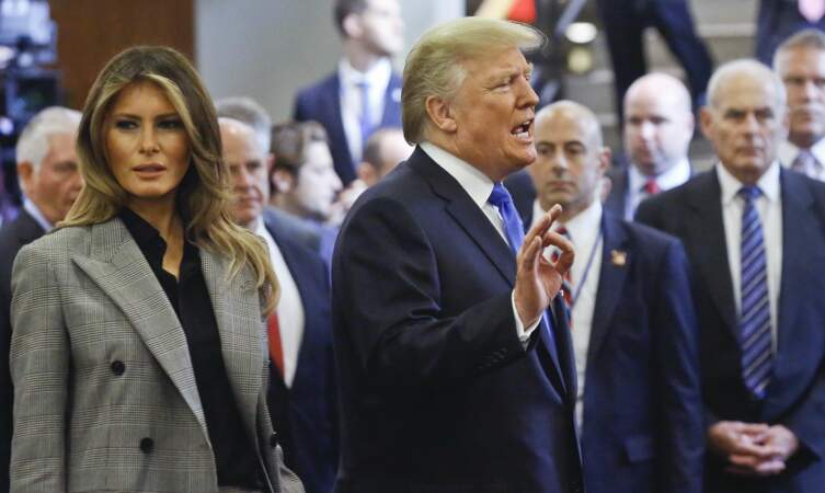 Melania Trump à l'ONU au côté de son mari