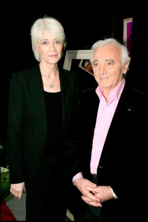 Françoise Hardy et Charles Aznavour en 2006.