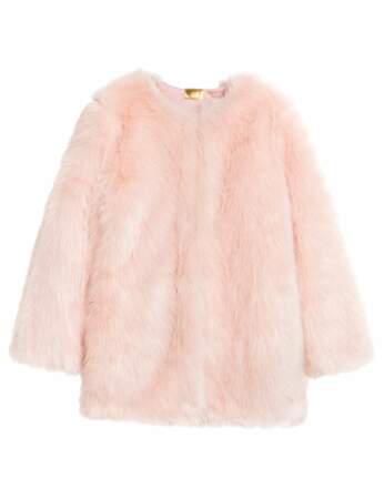 Top couleur rose : le manteau