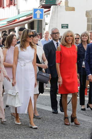 Brigitte Macron Accueille Melania Trump à Biarritz En Marge Du G7 ...