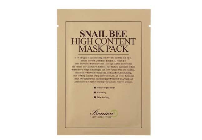 Snail Bee Mask Pack de Benton
