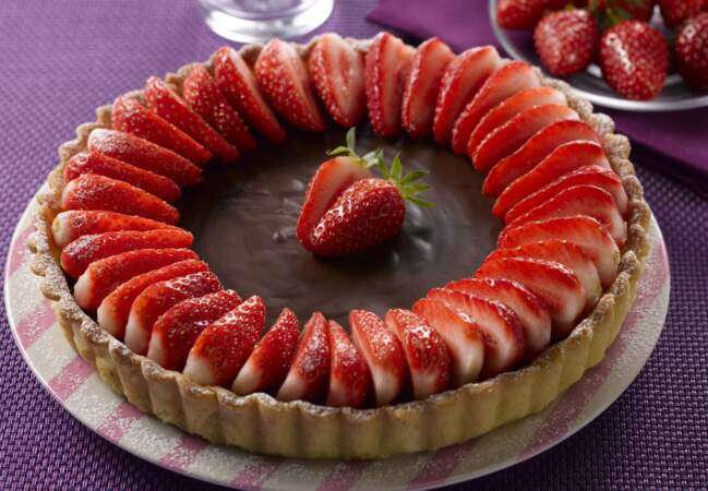 Tarte choco-fraise