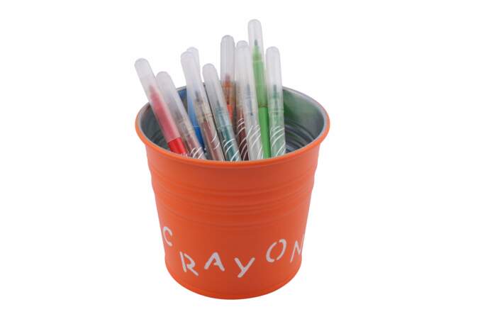 Pot à crayons à personnaliser pour la maternelle