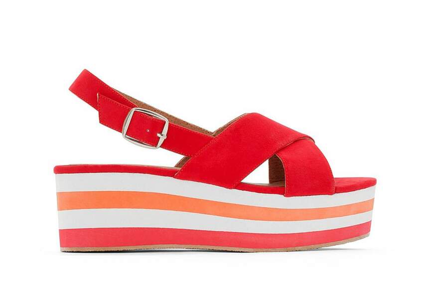 chaussure femme compensee ete