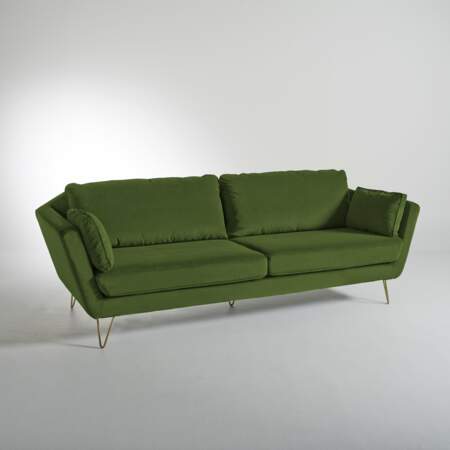 Canapé en velours vert