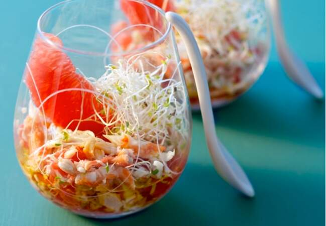 Salade de crabe au pamplemousse