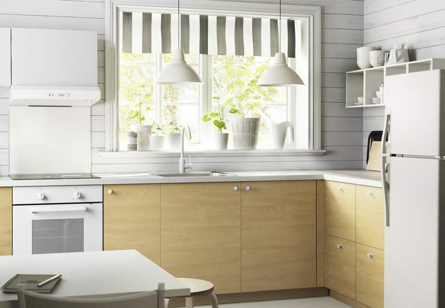 Cuisine Ikea : le modèle bois clair