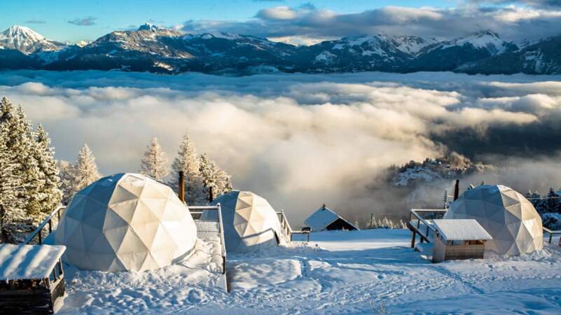 Une boule de neige en Suisse