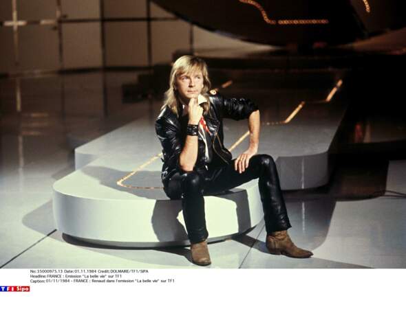 En 1984, pendant les répétitions de l'émission "La belle vie" sur TF1.