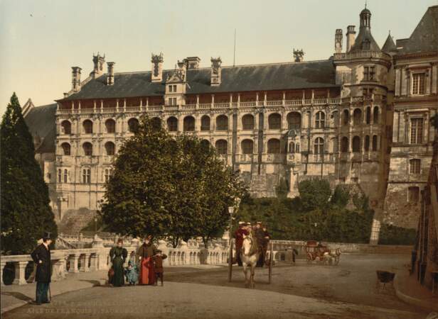 L'aile François 1er du château de Blois, un monument déjà très visité à l'époque