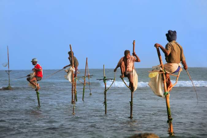 Pêcheurs à Unawatuna