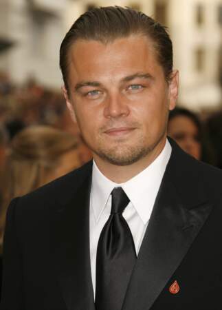 Leonardo DiCaprio à la cérémonie des Oscars en 2007 pour son rôle dans le film "Blood diamond"