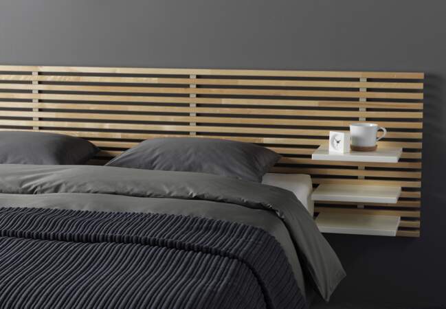 Têtes de lit : le modèle bois Ikea