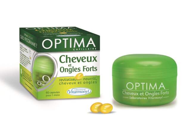 Les capsules cheveux et ongles forts Optima