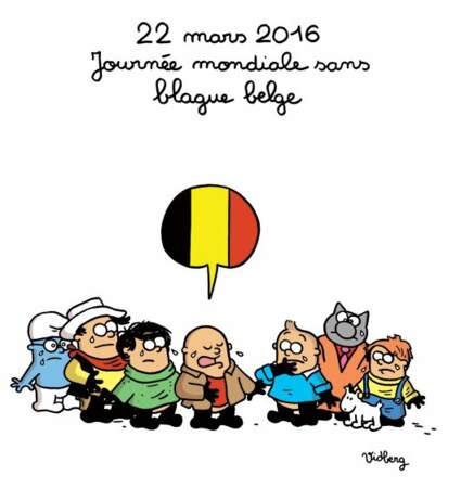 Le 22 mars est devenu "journée mondiale sans blague belge" pour Martin Vidberg, dessinateur du Monde