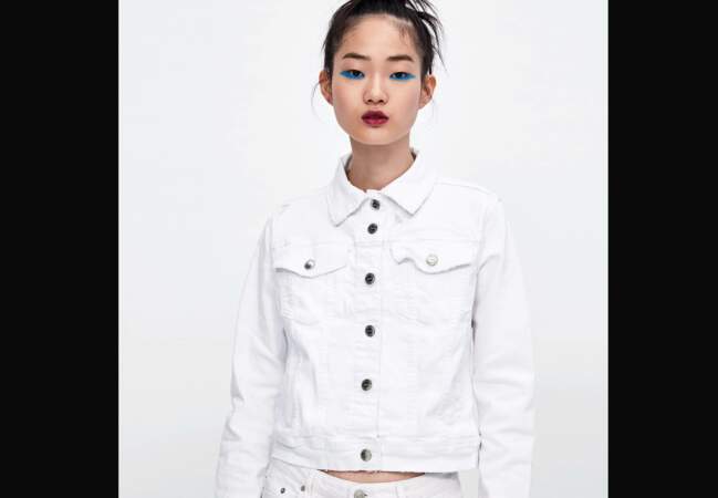 Nouveautés Zara : la veste en jean blanche