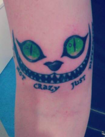 Tattoo Disney : le terrible sourire du Chat du Cheshire