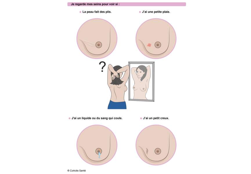 Etape 3 : observez vos seins