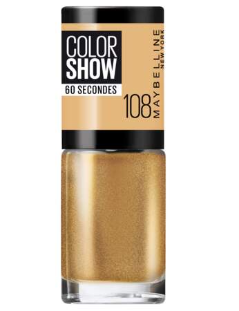 Vernis Color Show, 108 Golden Sand, Maybelline New York, 3,90 €