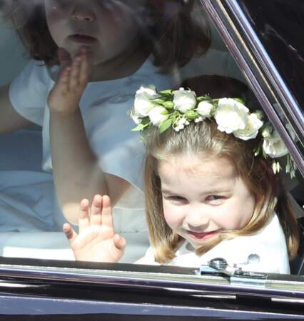 A trois ans, la Princesse Charlotte a pris son rôle de demoiselle d'honneur au sérieux