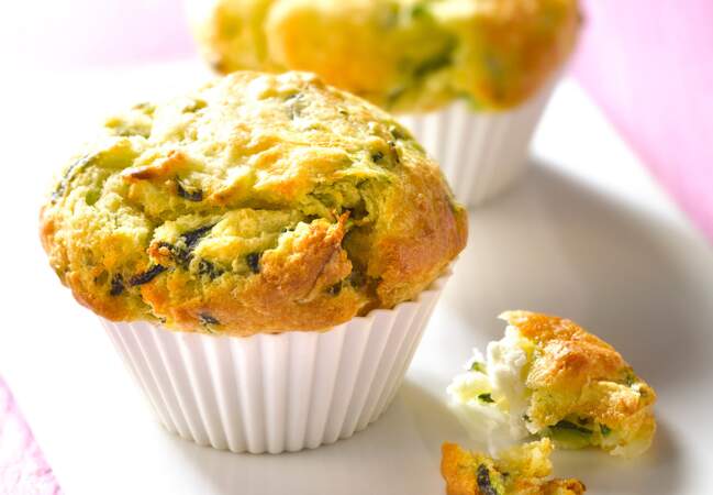 Muffin courgettes chèvre