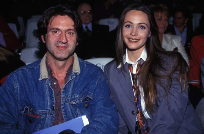 Daniel Auteuil et Emmanuelle Béart en mars 1993.