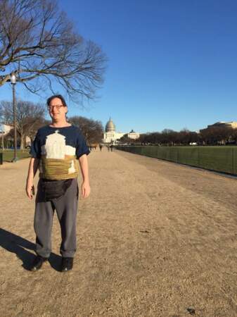 Devant le Capitole de Washington