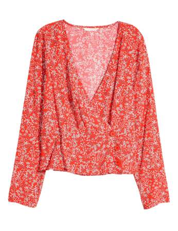Nouveauté H&M : blouse cache-coeur 