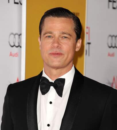 Brad Pitt à la soirée donnée par Universal pour le film "Vue sur mer" à Hollywood en 2015.