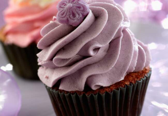 Cupcake à la violette