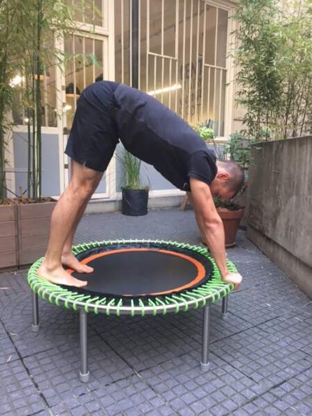 Mini-trampoline bellicon : posture n°2