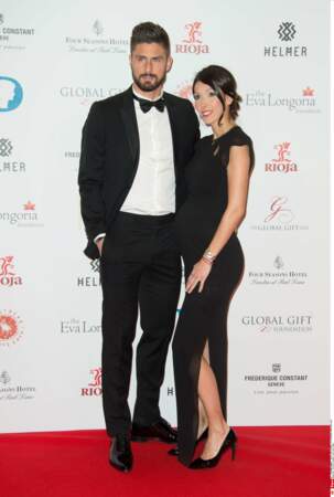 Olivier Giroud et sa femme Jennifer Giroud 