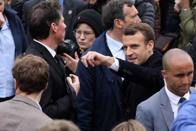 Emmanuel Macron et le garde du corps très sexy de Brigitte Macron au Touquet, le 26 mai 2019