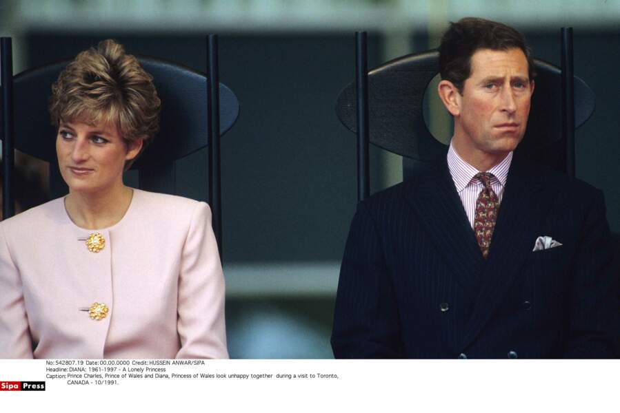 Le prince Charles et Lady Diana, 1991