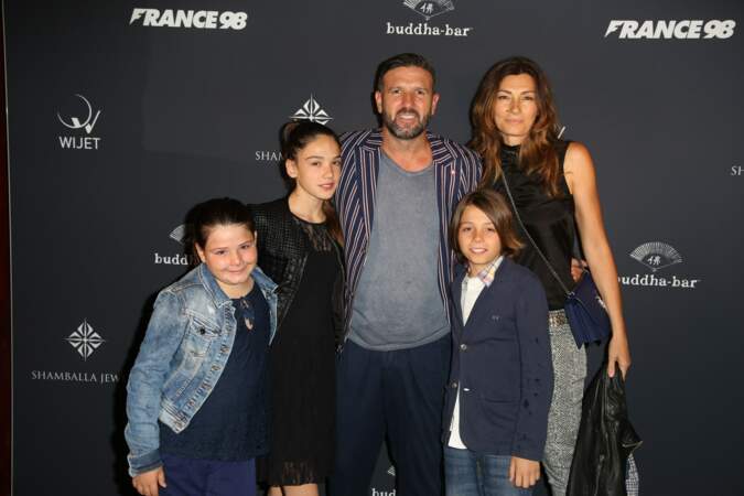 Vincent Candela, son épouse Mara et ses enfants Thomas, Angelica et John John, le 11 juin 2018