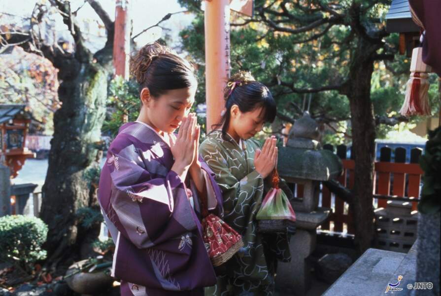 Quartier Gion prière traditionnelle