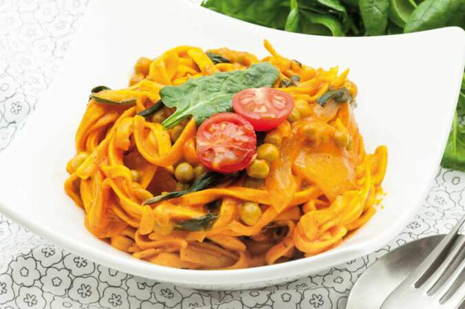 One pot pasta tagliatelles & légumes de printemps