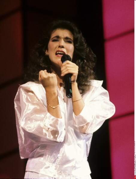 Céline Dion : 12 décembre 1987 au Téléthon à Montréal.