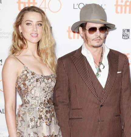 Johnny Depp et Amber Heard, 2015