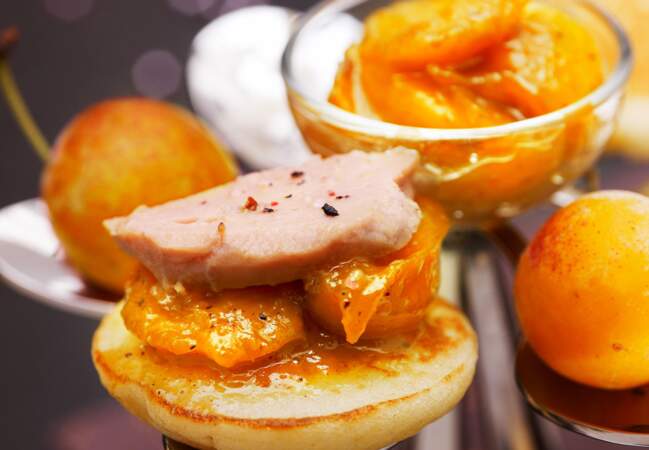 Bouchées de foie gras et mirabelles de Lorraine aux 4 épices